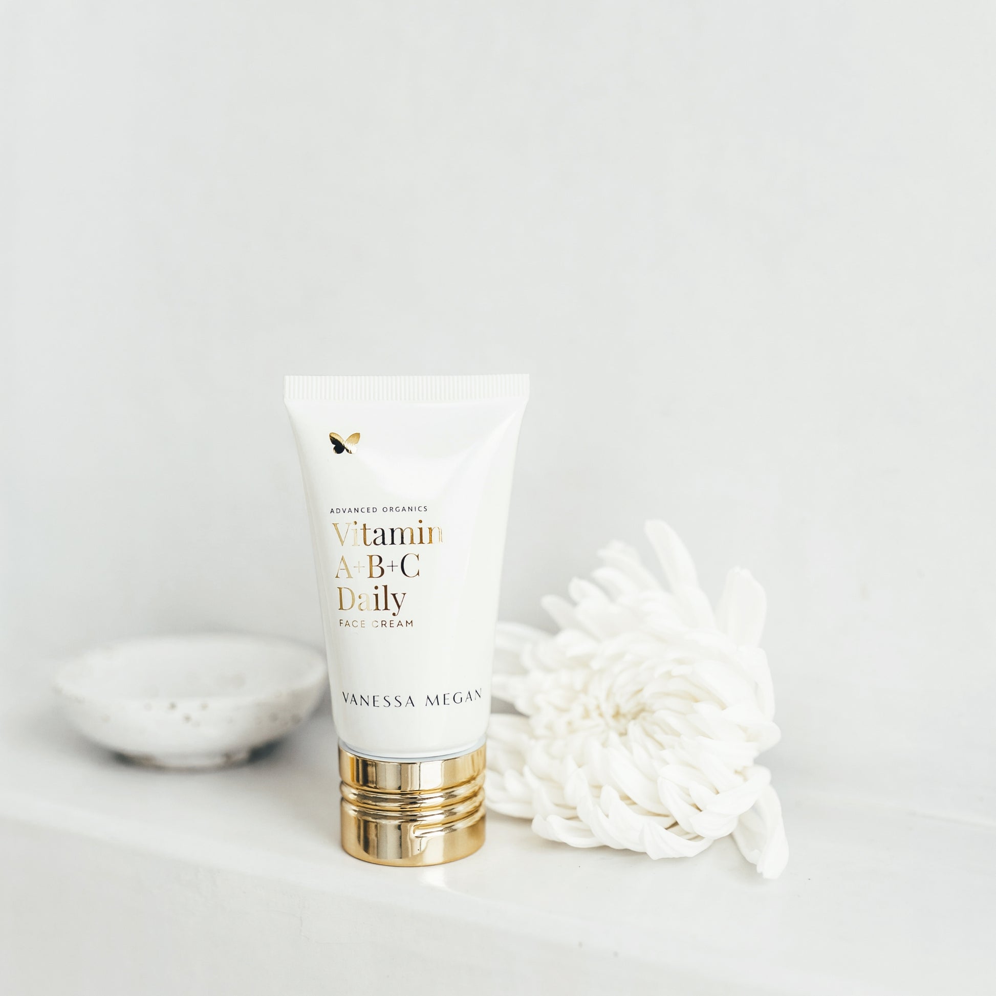 Vanessa Megan Vitamin A B C Daily face cream on a white background