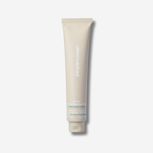 People4Ocean SPF 50+ Mineral Bioactive Shield Pearlescent Cream tube