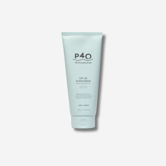 People4Ocean SPF 30 mineral sunscreen tube offering broad-spectrum ocean-conscious protection.
