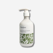 Bonajour Tea Tree AC Control Body Lotion with green leaf design on label.